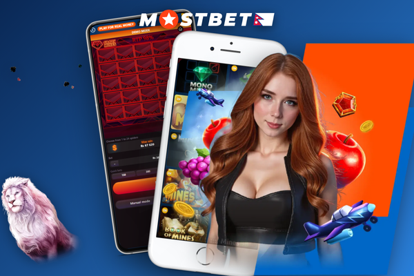 Mostbet Mines demo mode interface with virtual balance and 5x5 grid mid-round